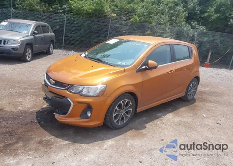 2017 Chevrolet Sonic Lt Auto из США, поврежденный, VIN 1G1JD6SG0H4117449